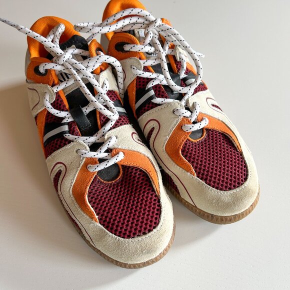 Ganni Sporty Mix Retrp Sneakers Egret EU Size 36 - Picture 3 of 9